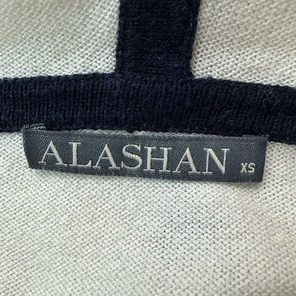 Alashan Cashmere Cotton Knit Long Sleeve V Neckline Hoodie Pullover Swea… - Picture 9 of 11